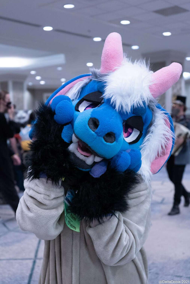 Benny The goat 1.5 debuted at denfur 2021 photo by @Deltadobi on twitter